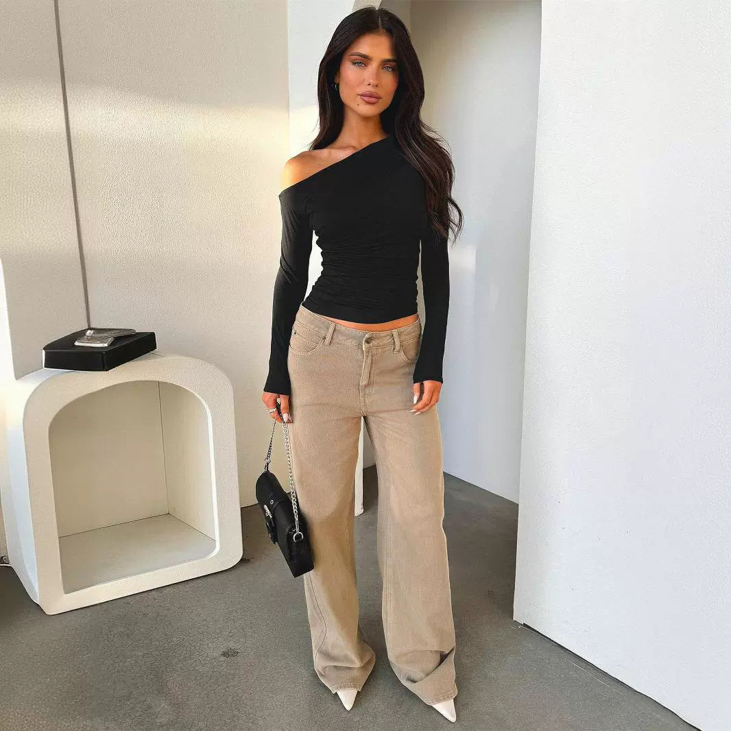 Lunetta | One-Shoulder Stretch Top