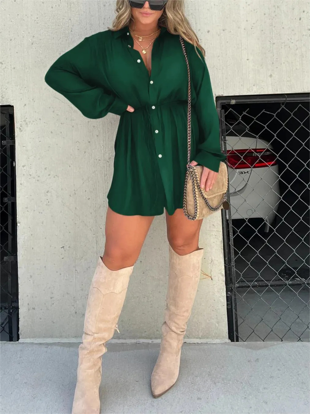 Jazz | Trendy satijnen romper jurk