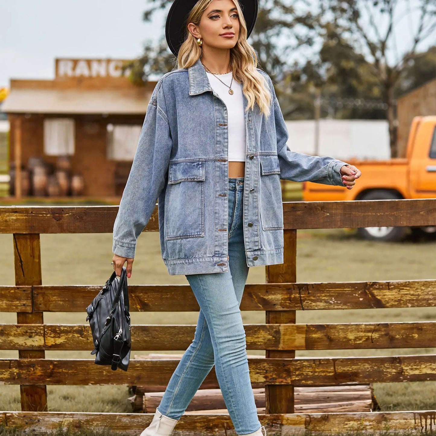 Darleen | Oversized Spijkerjas met Streetstyle Flair