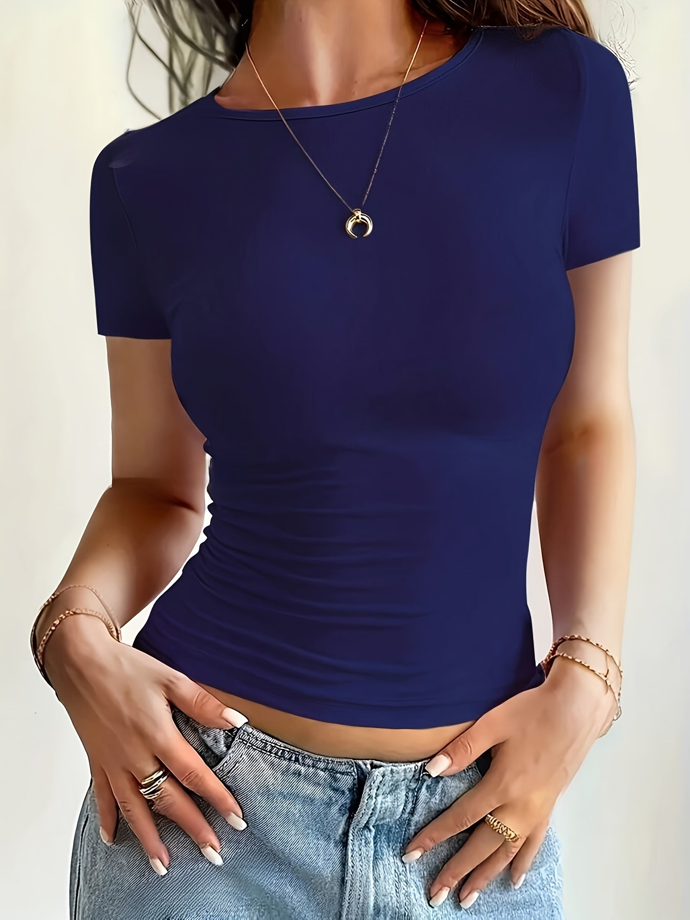 Brandee | Aansluitend Basic T-Shirt