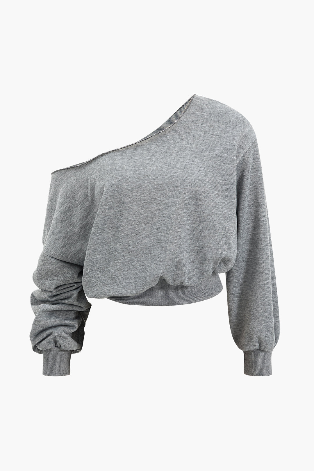 Trendy Dames Loungewear Set Met Off Shoulder Top En Wijde Pijpen