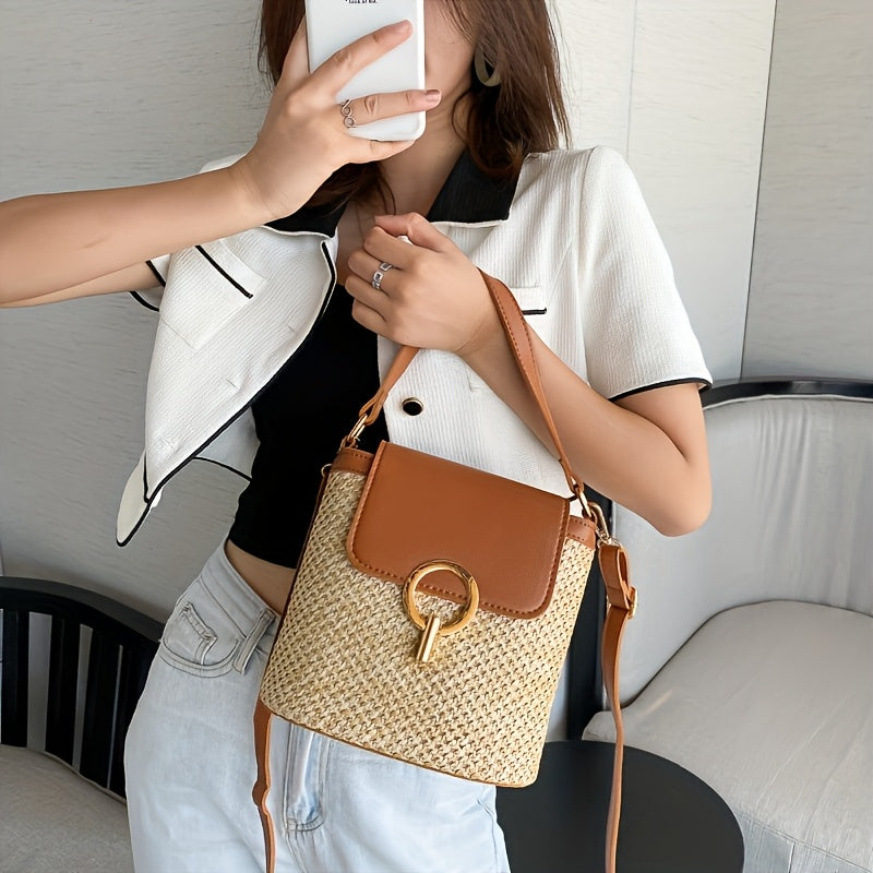 Rhoma | Gevlochten Crossbodytas met Luxe Sluiting