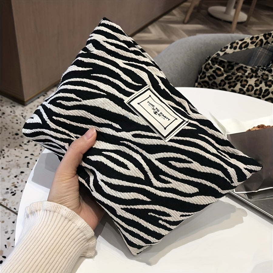 Bridgette | Zebra-Print Cosmetic Bag