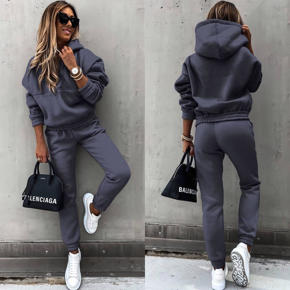 Trendy Dames Trainingspak Met Hoodie En Joggingbroek
