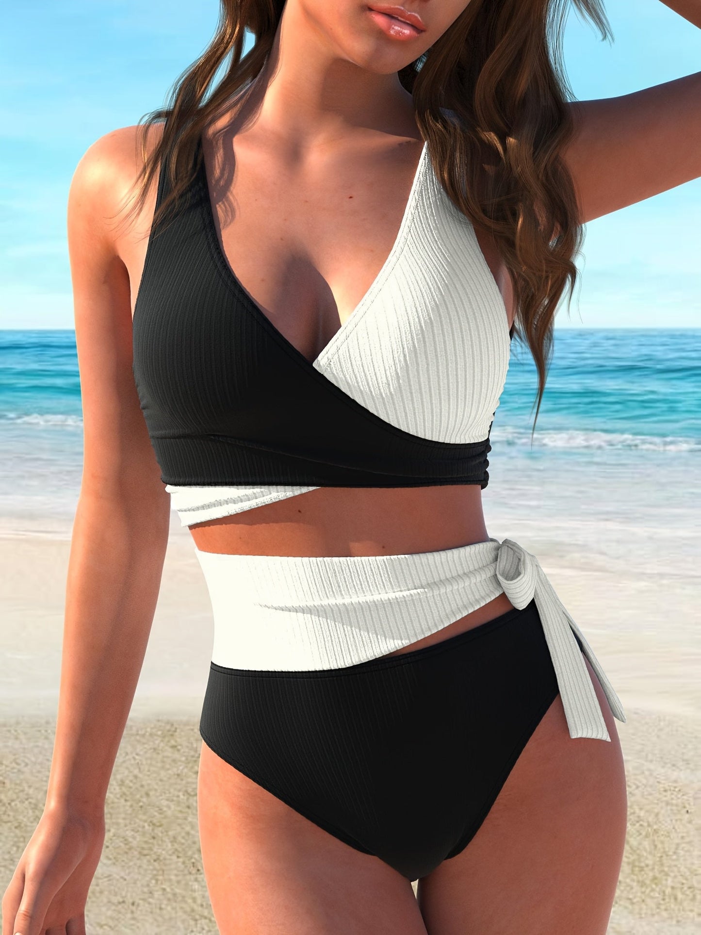 Debbie | Tweekleurige Wrap Bikini