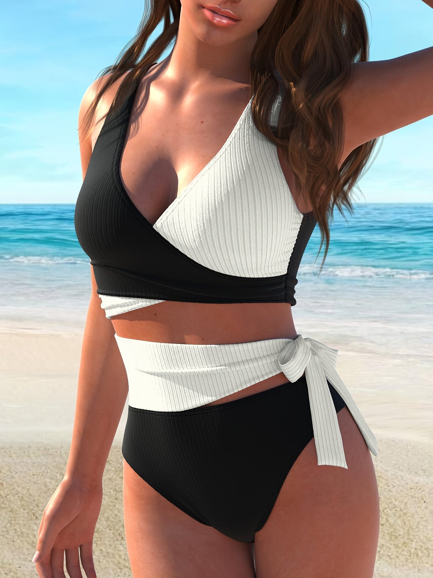 Debbie | Tweekleurige Wrap Bikini