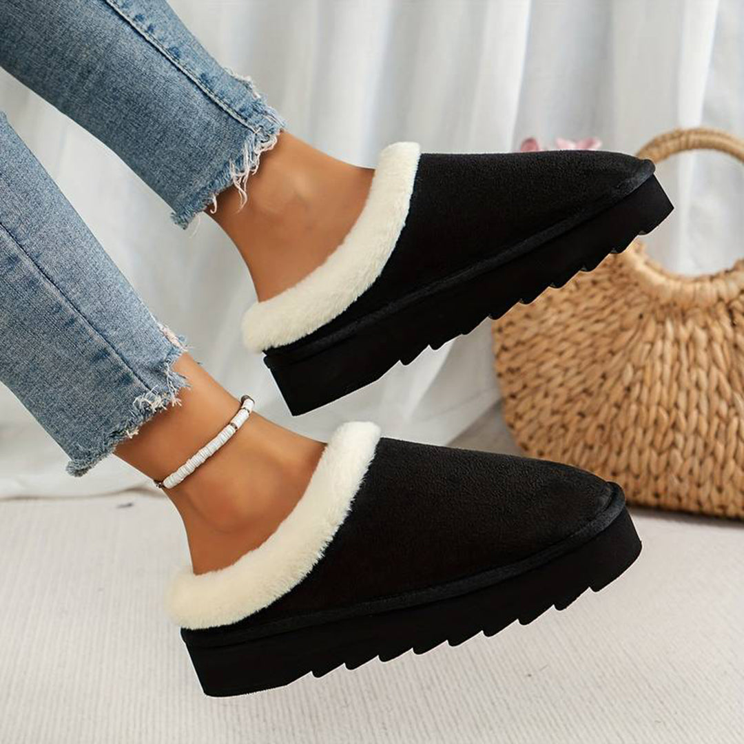 Comfortabele Dames Pantoffel Met Zachte Warme Voering