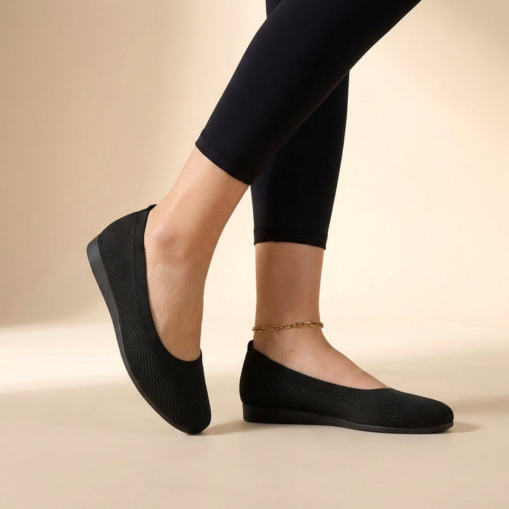 Women's Casual Ballerina Sandals With Slip-On Style And Low Sole