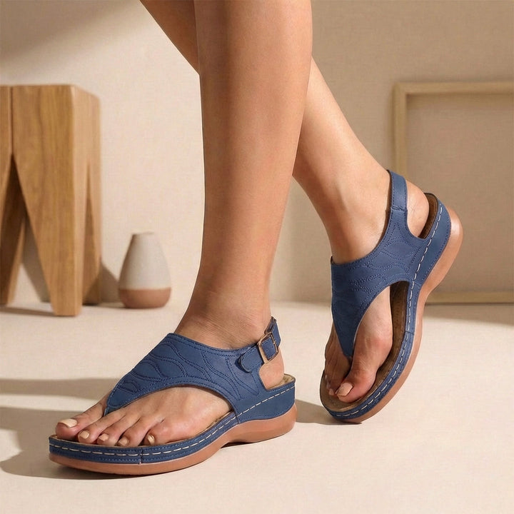 Comfortable Orthopedic Women's Sandals With Buckle Closure