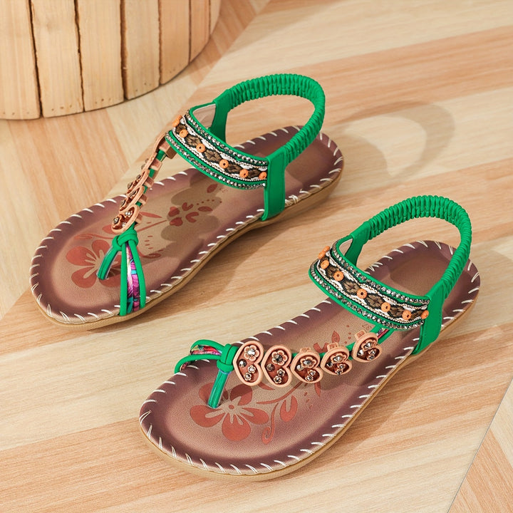 Pacha | Boho Platte Dames Sandalen