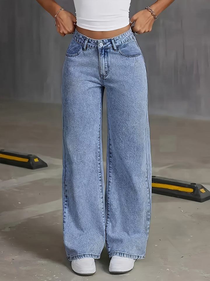 Harriet | Wide Leg Jeans met Vintage Look