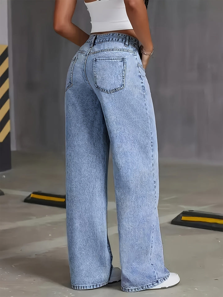 Harriet | Wide Leg Jeans met Vintage Look