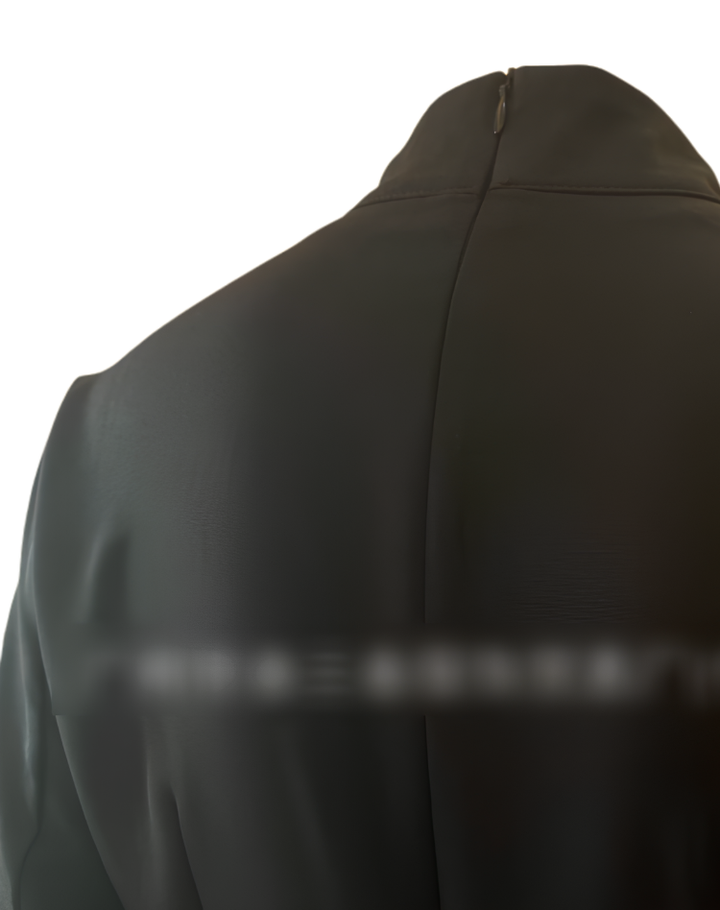 A-lijn Elegante Midi Jurk met Col en Tailleceintuur voor Dames