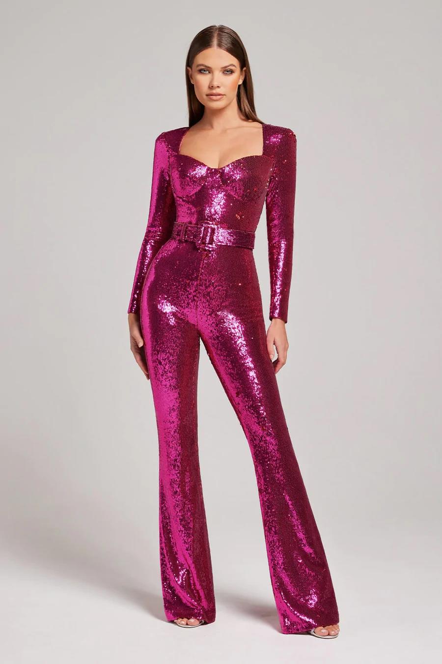 Reecha | Luxe Glanzende Jumpsuit
