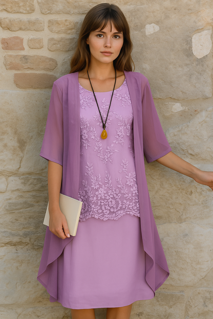 Ania | Chique Set met Kant en Chiffonlaag