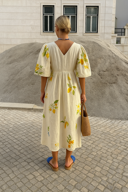 Mina | Zomerse Linnen Jurk