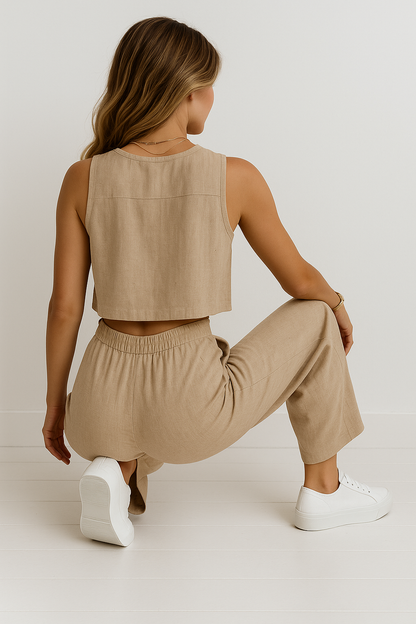 Joanne | Linnen Twee-Delige Set