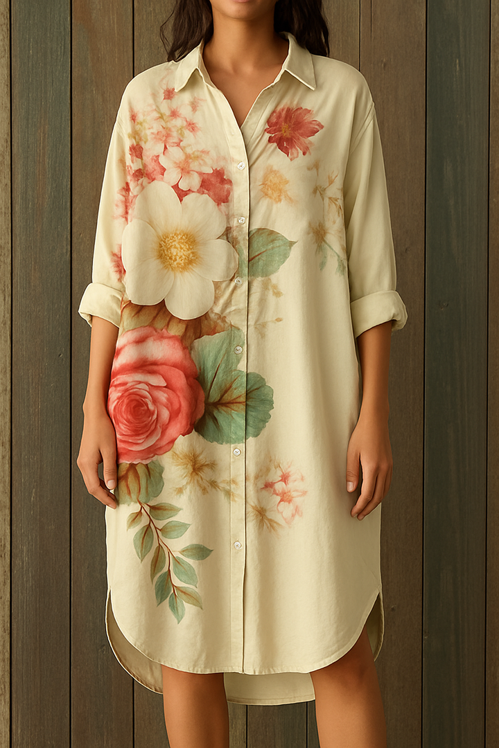 Armenia | Loose Women's Beach Dress with Floral Print
