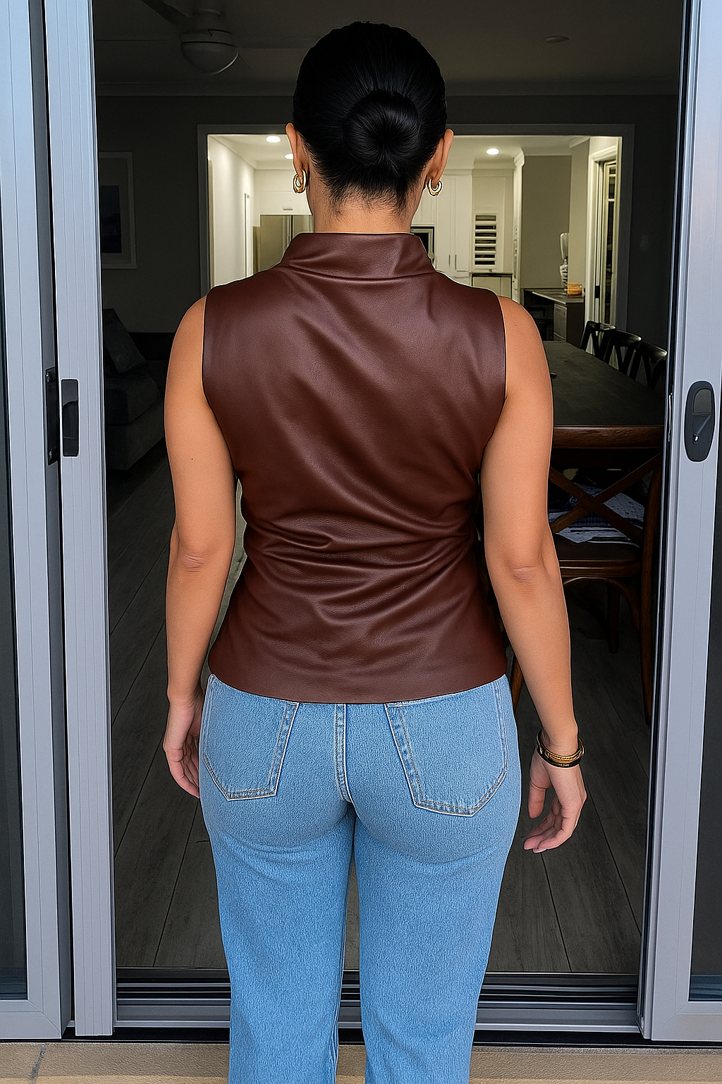 Beau | Vegan leren Top