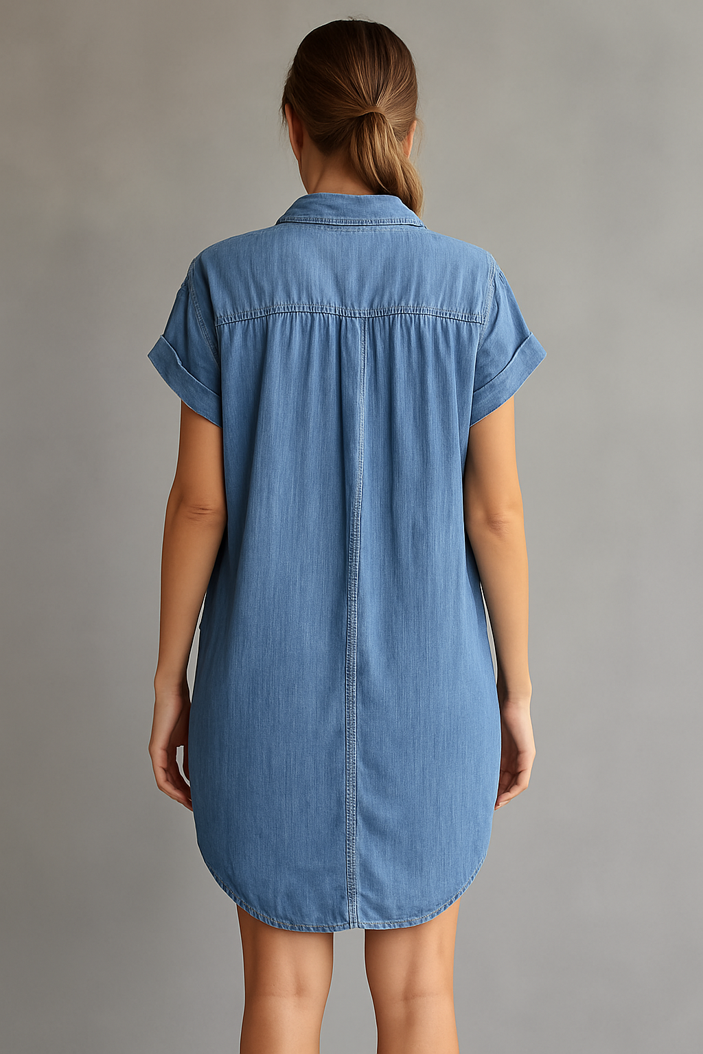 Kirsten | Zomerse Denim Shirtjurk
