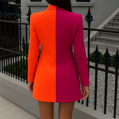 Paloma | Kleurblok Blazer Jurk