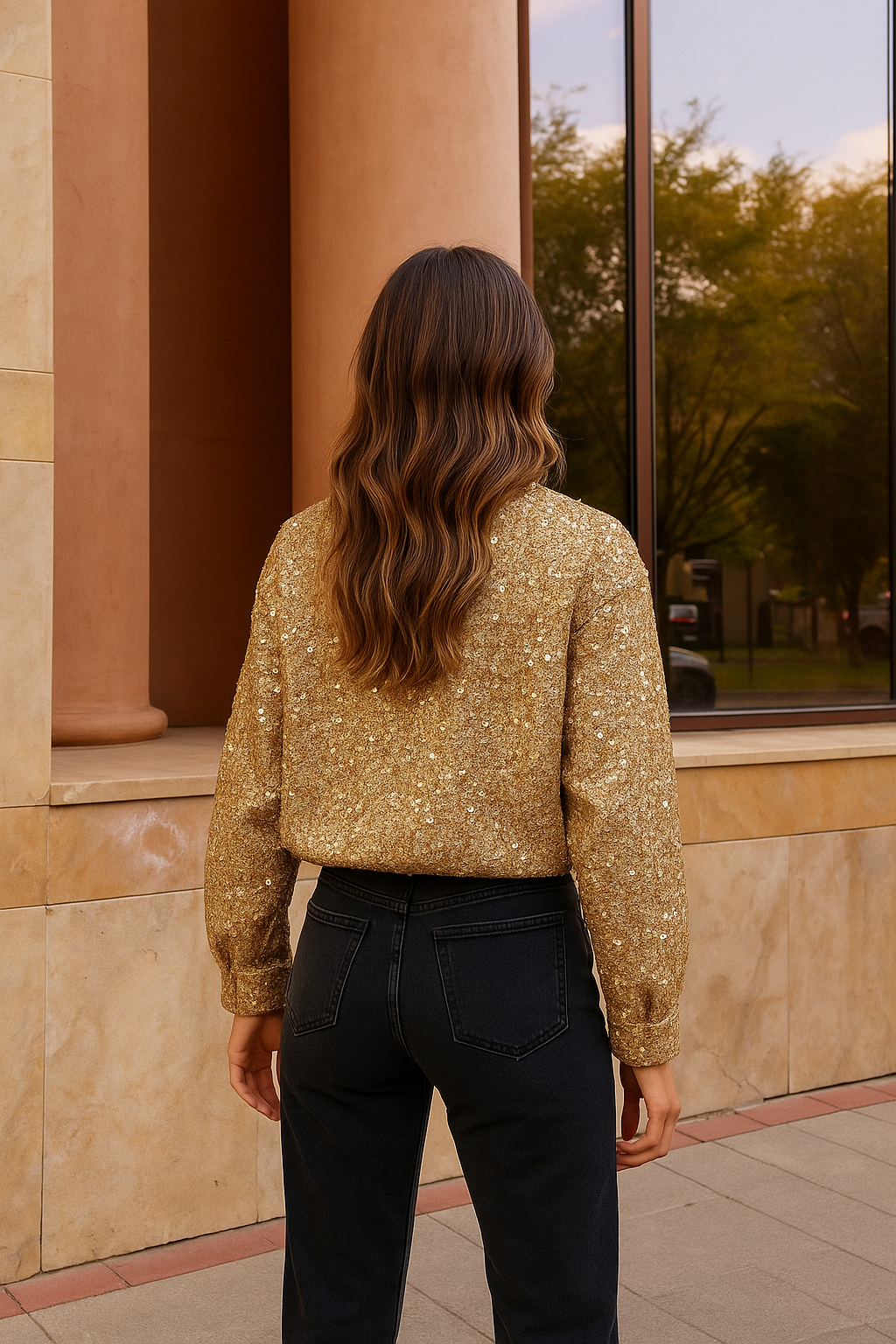 Isabelle | Glamour Jacket met Pailletten