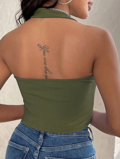 Bonita | Trendy Halter Crop Top
