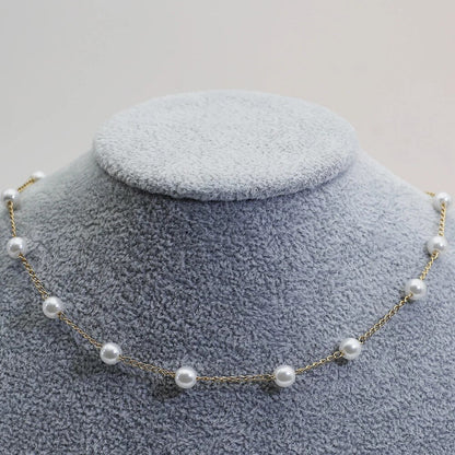 Parelketting in Goud