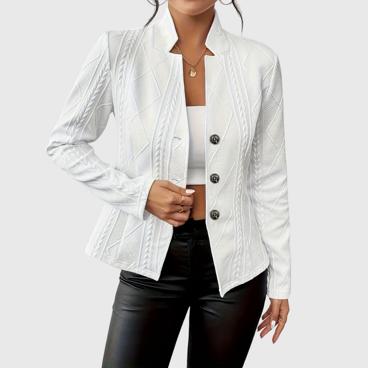 Blazer élégant pour femmes avec coupe cintrée et boutons