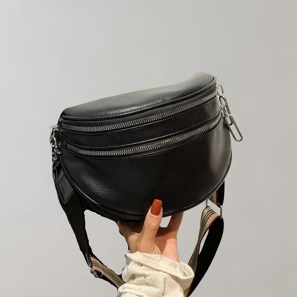 Wilna | Crossbody Tas met Dubbele Rits – Stijlvol & Functioneel