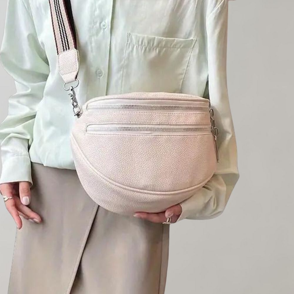 Wilna | Crossbody Tas met Dubbele Rits – Stijlvol & Functioneel