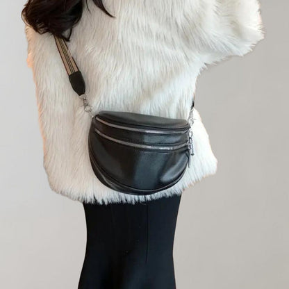 Wilna | Crossbody Tas met Dubbele Rits – Stijlvol & Functioneel
