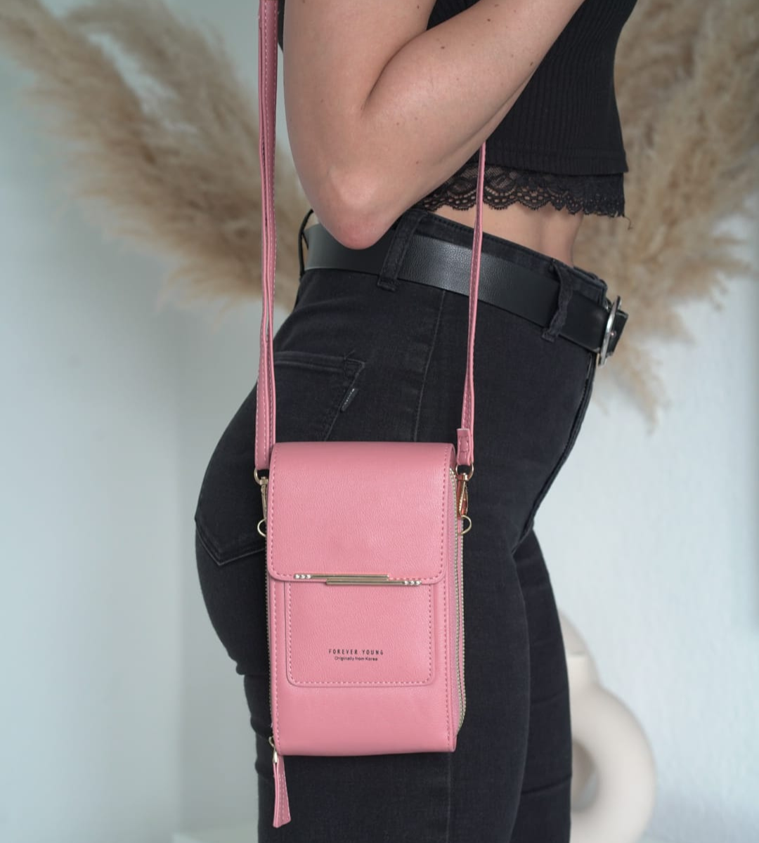 Leda | Minimalistische Crossbody Telefoontas