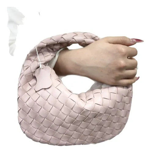 Luxury Women's Shoulder Bag with Braided Detail