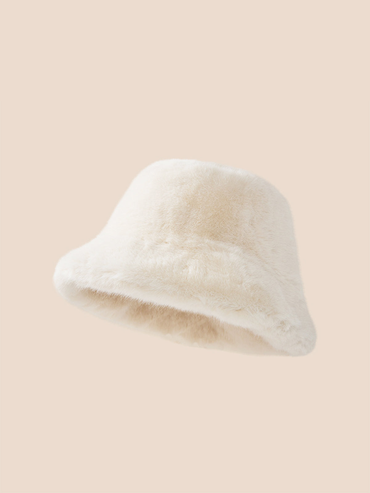Witte Zachte Dames Warme Faux Fur Winter Hoed