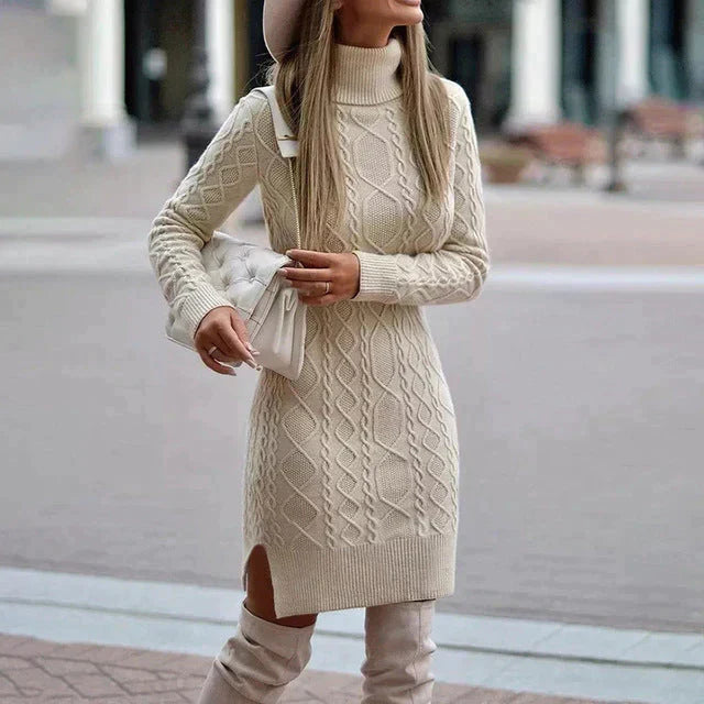 Luise | Knitted Turtleneck Dress