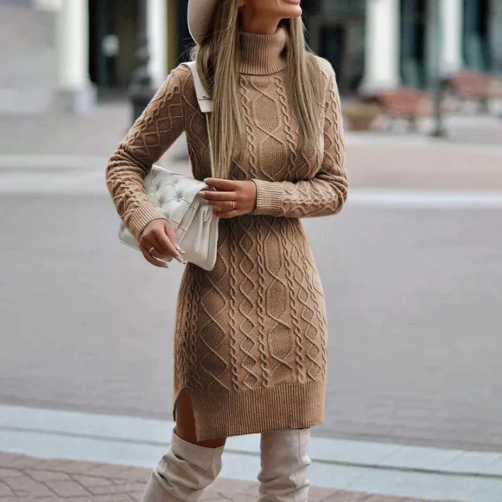 Luise | Knitted Turtleneck Dress