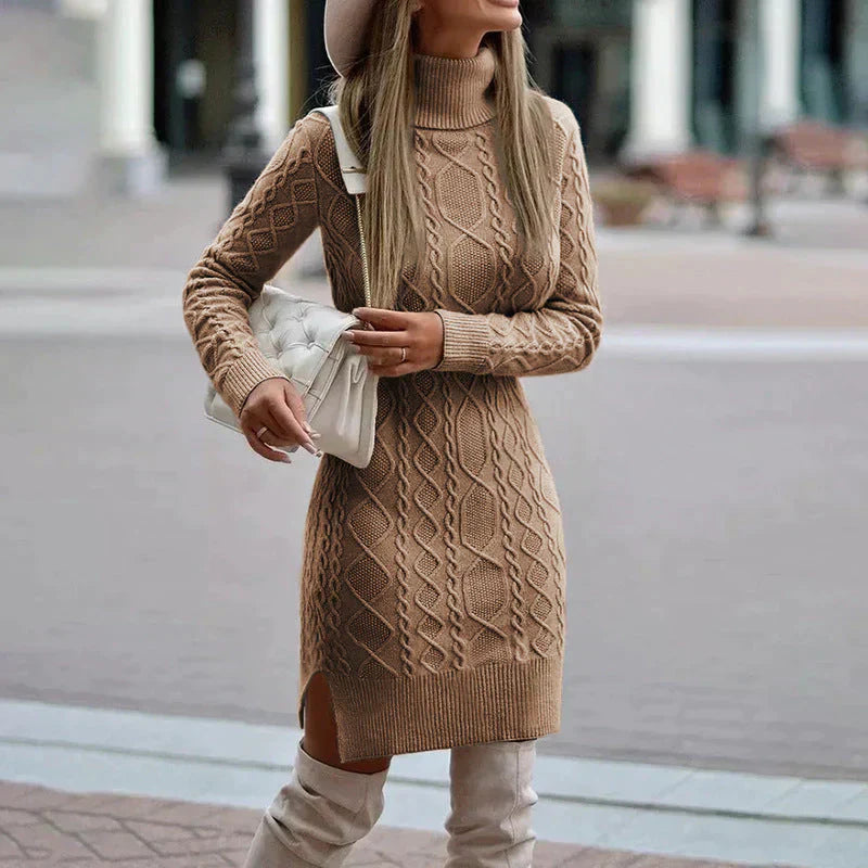 Luise | Knitted Turtleneck Dress