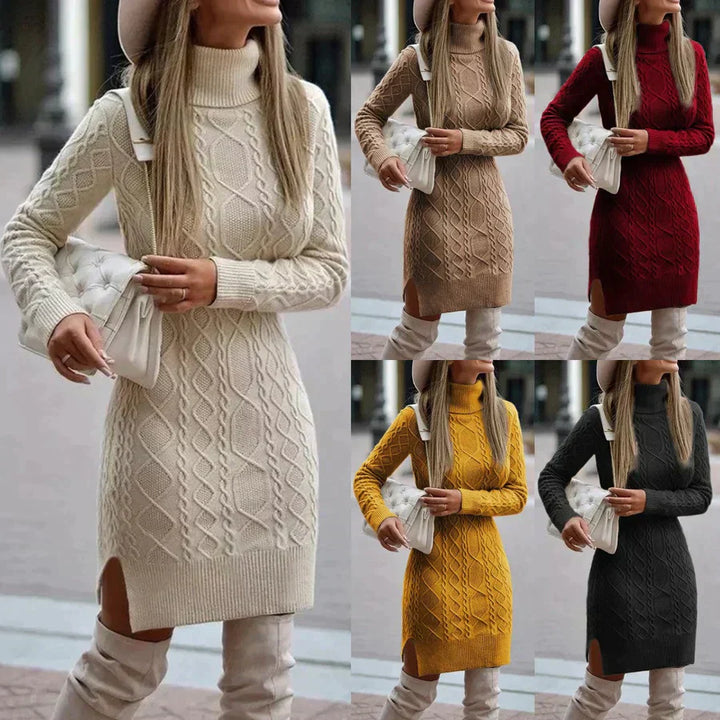 Luise | Knitted Turtleneck Dress