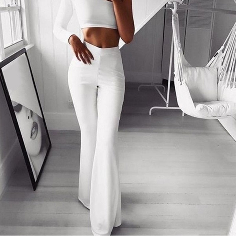 Viviann | Elegante High Waist Flared Broekenset