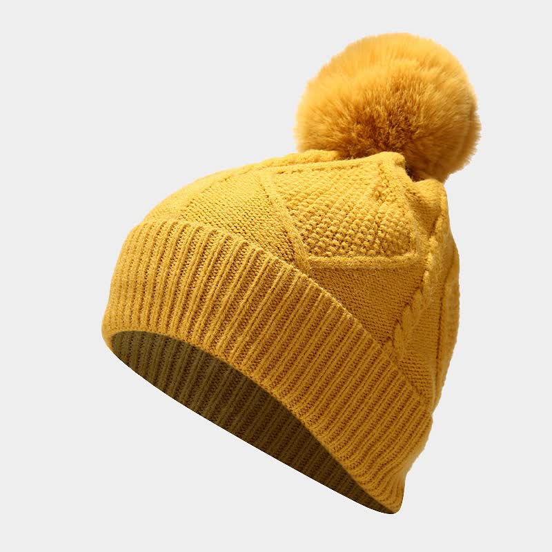 Warm Women's Knit Winter Set with Scarf, Hat, and Gloves