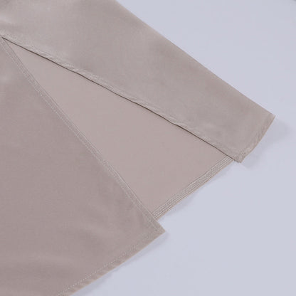 Tonny | Elegante Maxi-jurk met Watervalhals en Hoge Split