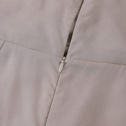 Tonny | Elegante Maxi-jurk met Watervalhals en Hoge Split