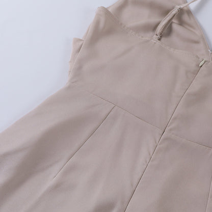 Tonny | Elegante Maxi-jurk met Watervalhals en Hoge Split
