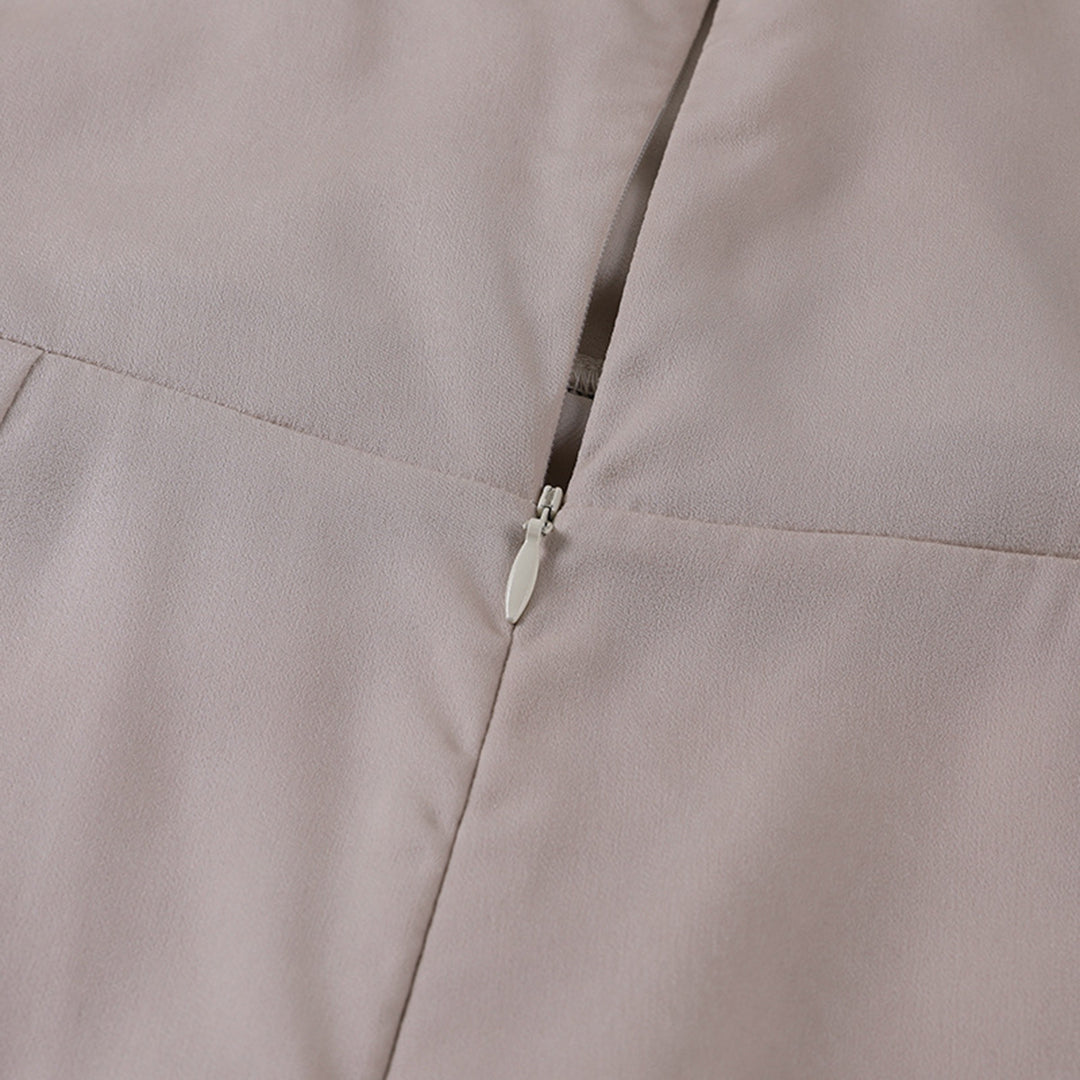 Tonny | Elegante Maxi-jurk met Watervalhals en Hoge Split