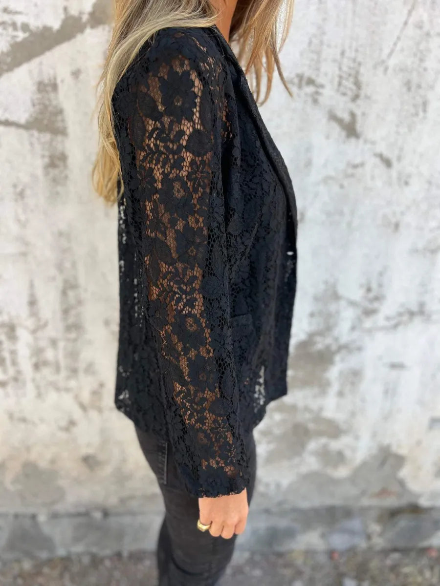 Cita | Elegante Kanten Blazer met Driekwartsmouwen