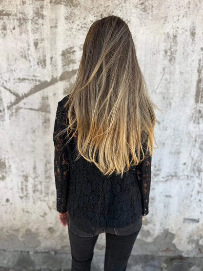 Cita | Elegante Kanten Blazer met Driekwartsmouwen
