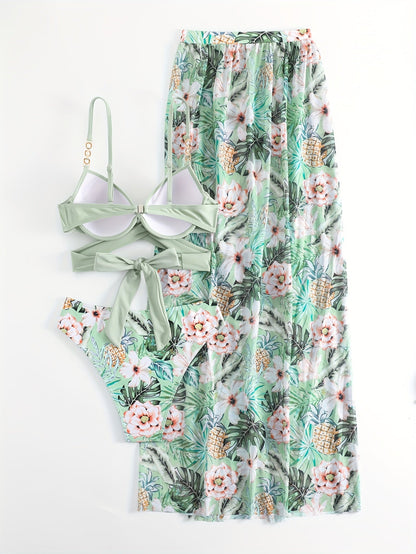Caryn | Zomerse Wrap Bikini & Rok Set