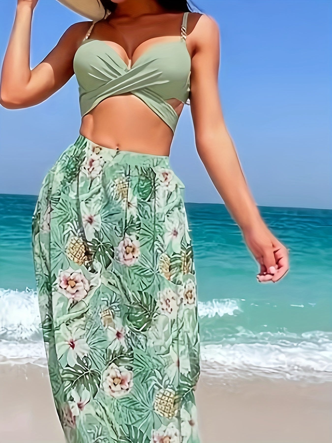 Caryn | Zomerse Wrap Bikini & Rok Set