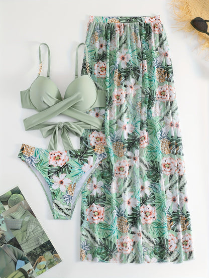 Caryn | Zomerse Wrap Bikini & Rok Set